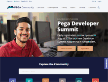 Tablet Screenshot of pdn.pega.com